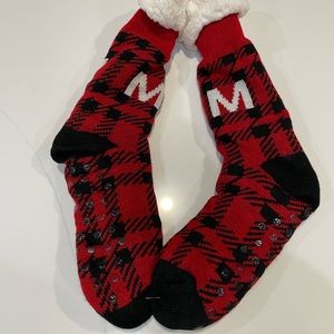 New Sherpa lined slipper socks